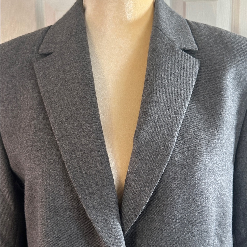 Pendleton Virgin Wool Gray Blazer Jacket Size 8 Petite - Picture 2 of 10